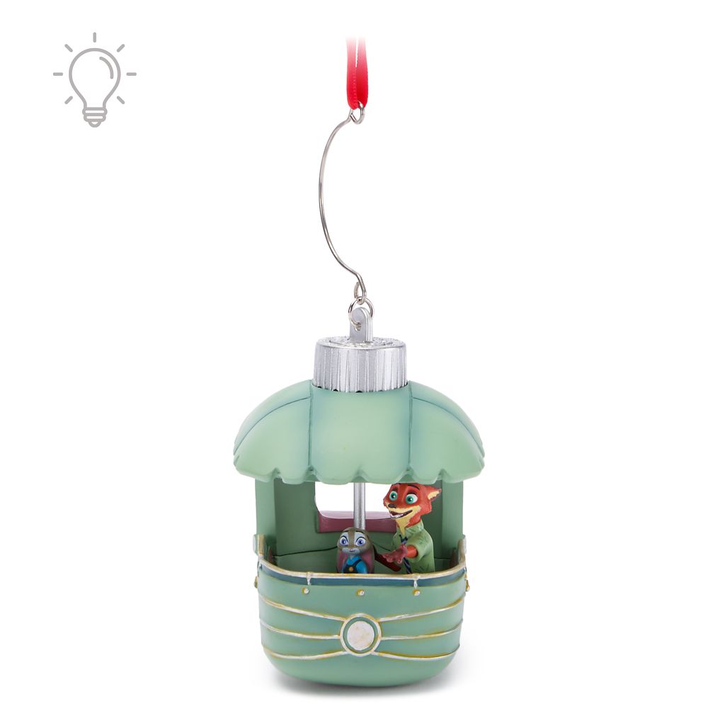 Judy Hopps and Nick Wilde Gondola Light-Up Living Magic Sketchbook Ornament Zootopia Official shopDisney