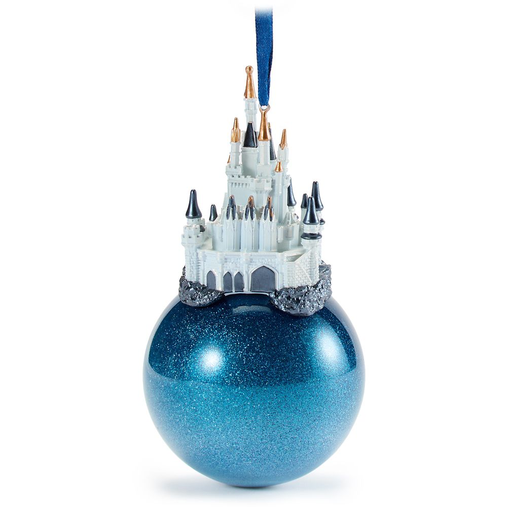 Cinderella Castle Glass Ball Ornament
