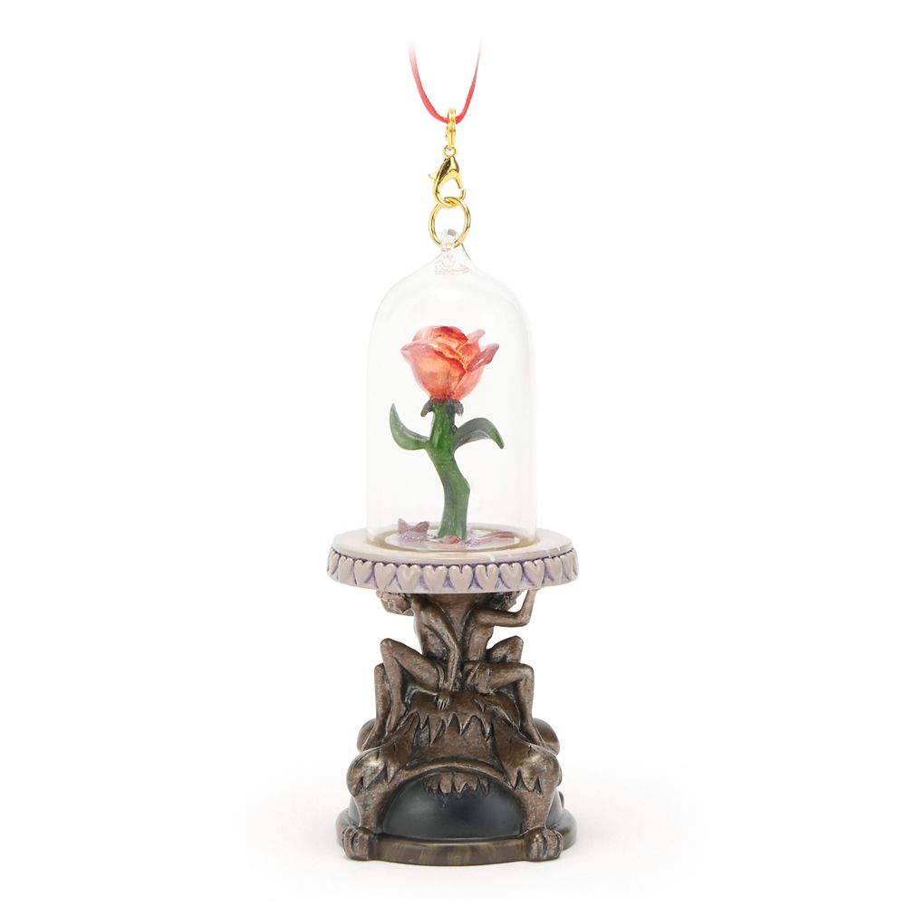 Enchanted Rose Light-Up Living Magic Sketchbook Ornament &ndash; Beauty and the Beast