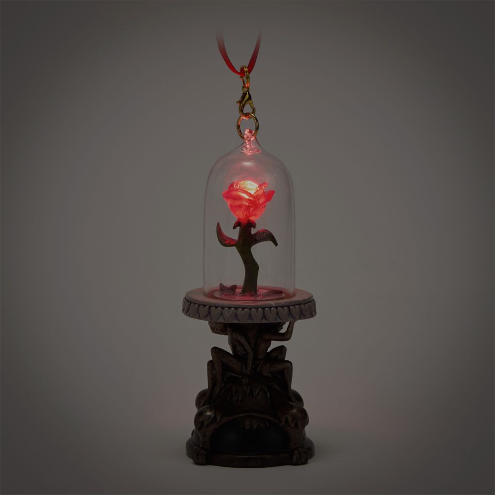 Enchanted Rose Light-Up Living Magic Sketchbook Ornament &ndash; Beauty and the Beast