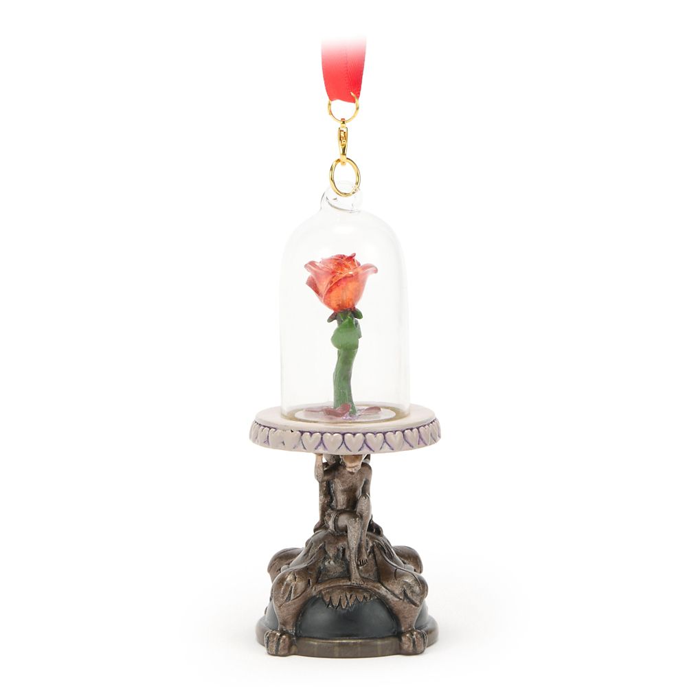 Enchanted Rose Light-Up Living Magic Sketchbook Ornament &ndash; Beauty and the Beast