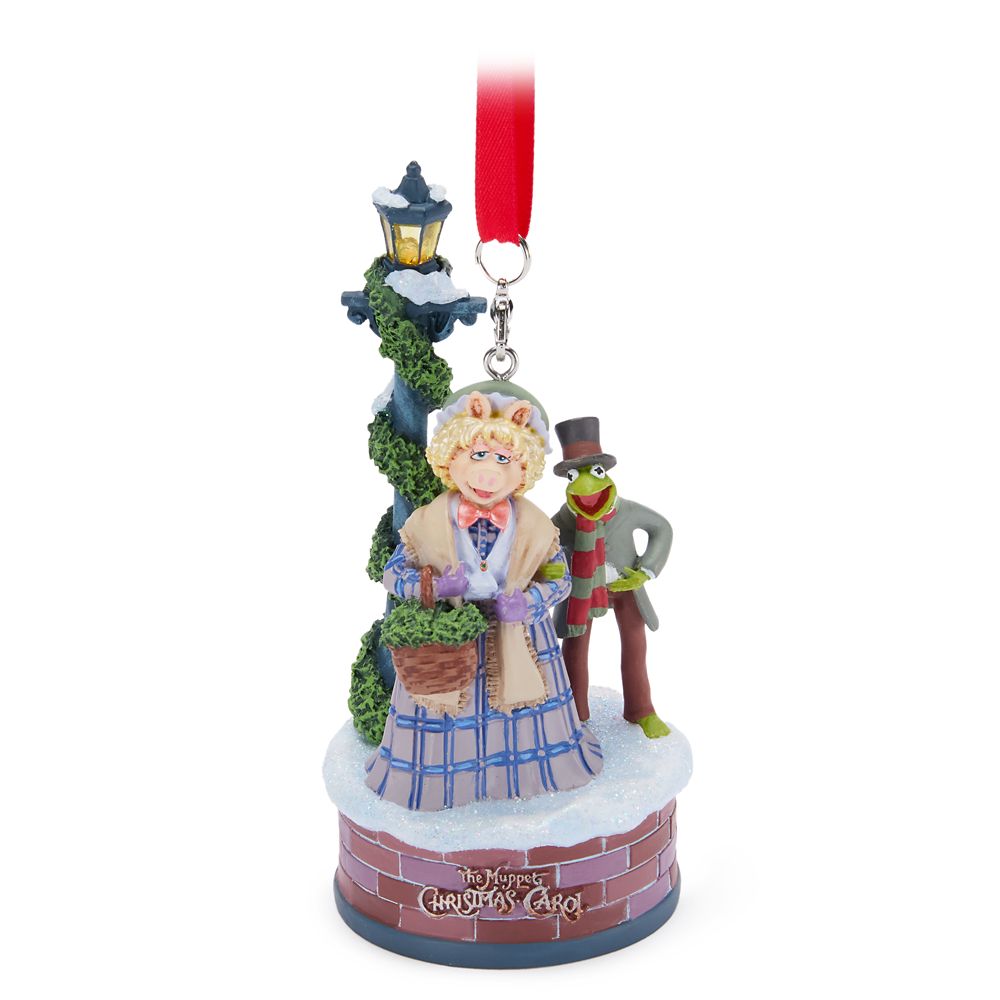 Kermit and Miss Piggy Light-Up Living Magic Sketchbook Ornament &ndash; The Muppet Christmas Carol