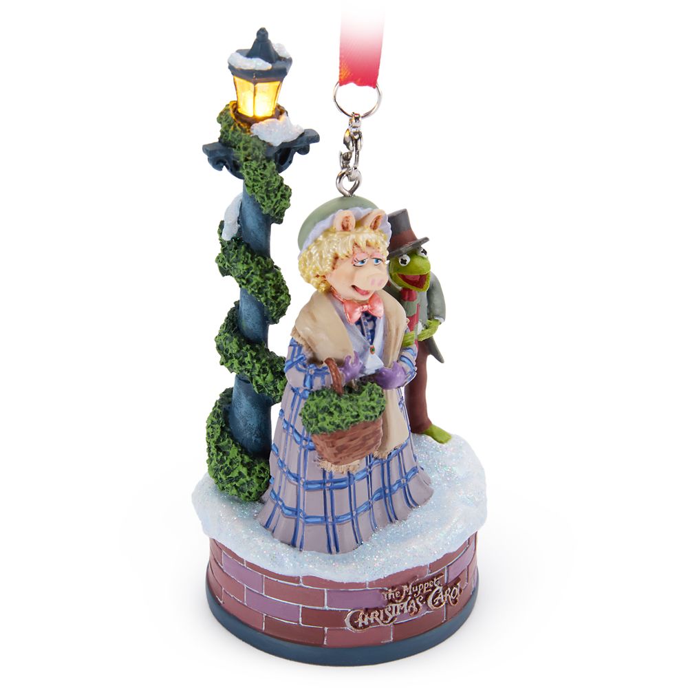 Kermit and Miss Piggy Light-Up Living Magic Sketchbook Ornament &ndash; The Muppet Christmas Carol