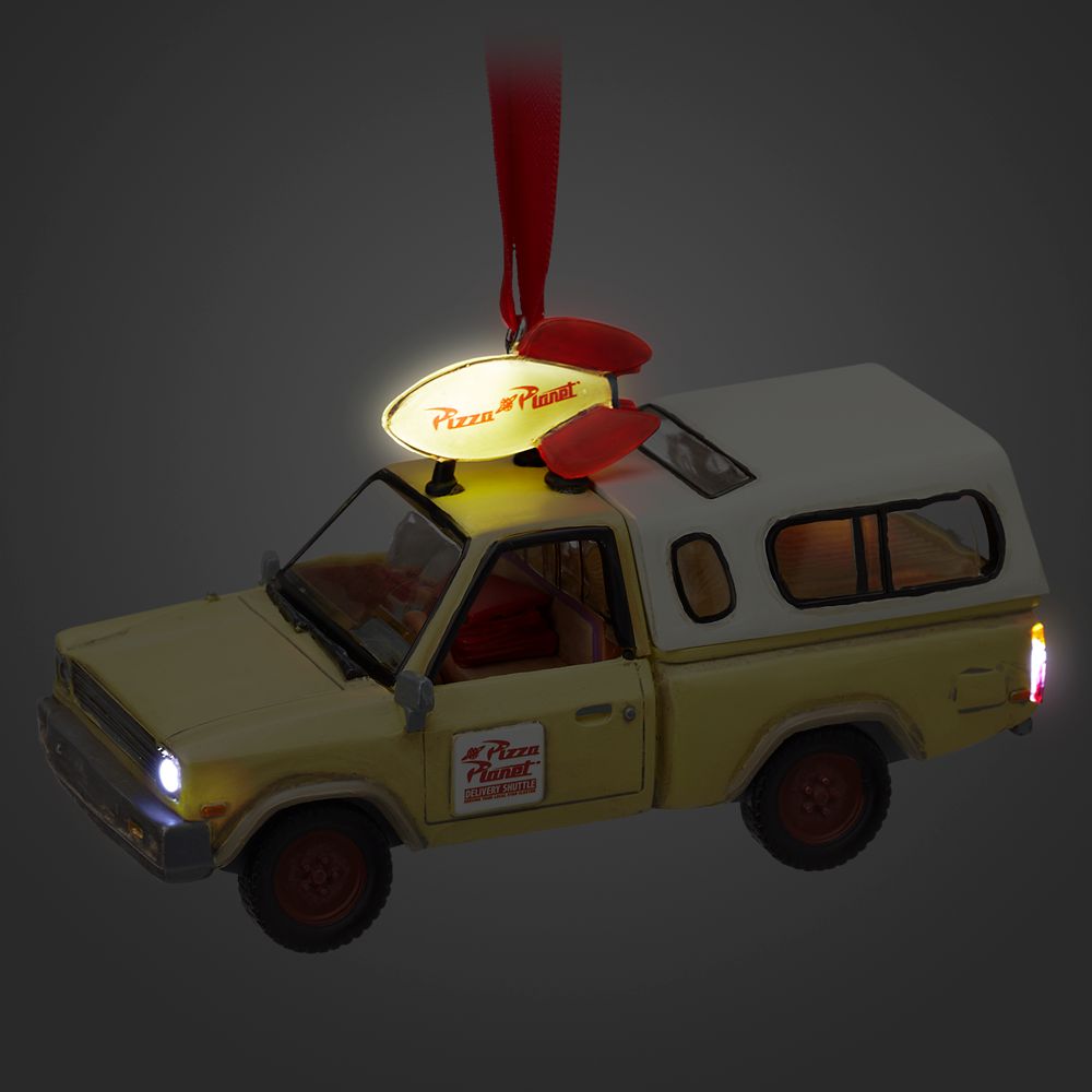 Pizza Planet Delivery Truck Light-Up Living Magic Sketchbook Ornament &ndash; Toy Story