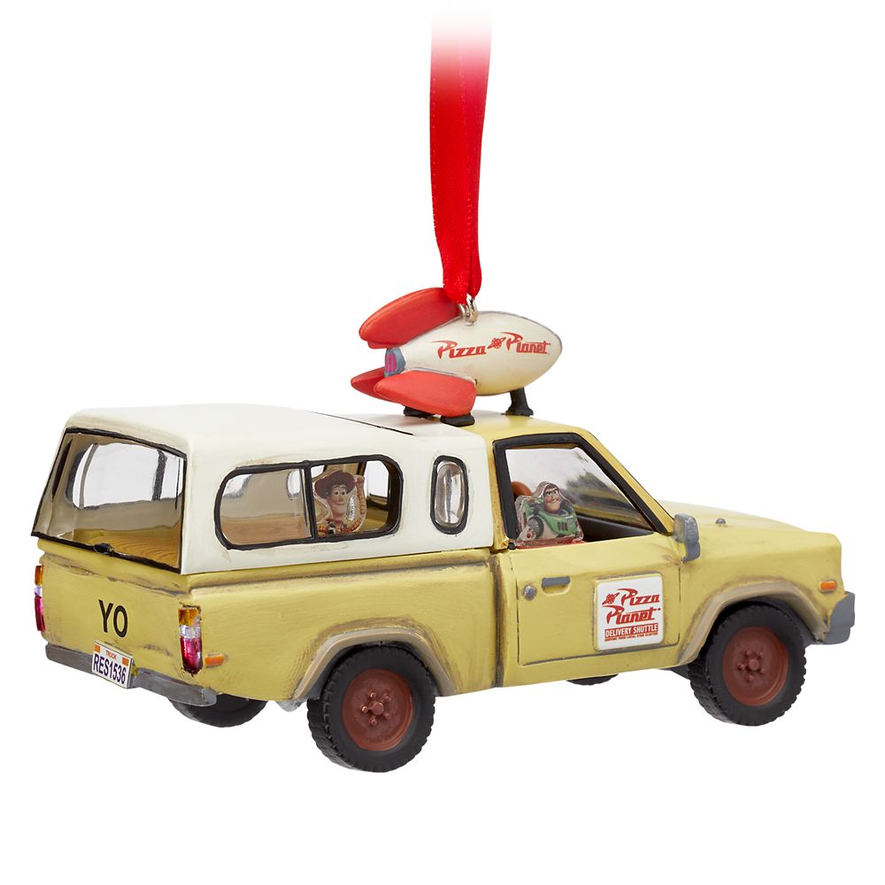 Pizza Planet Delivery Truck Light-Up Living Magic Sketchbook Ornament &ndash; Toy Story