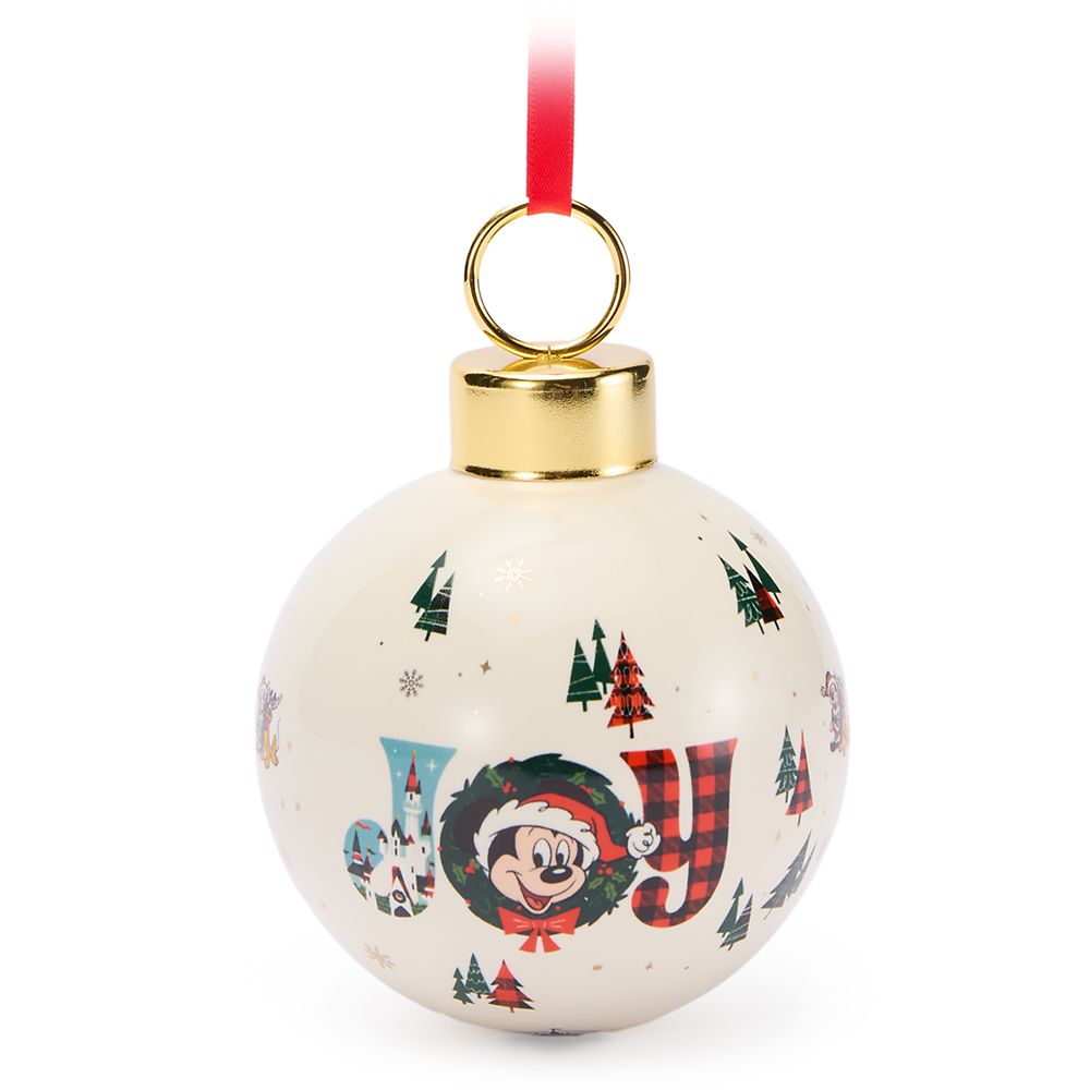 Santa Mickey Mouse Joy Ornament Official shopDisney