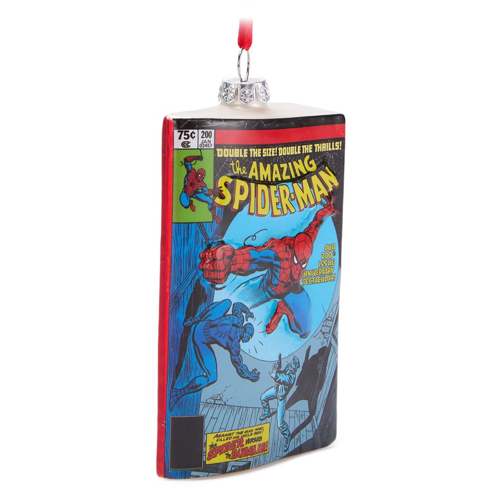 Spider-Man Comic Book Glass Ornament