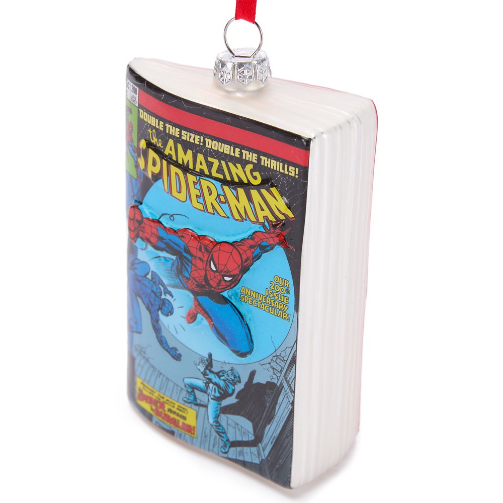 Spider-Man Comic Book Glass Ornament