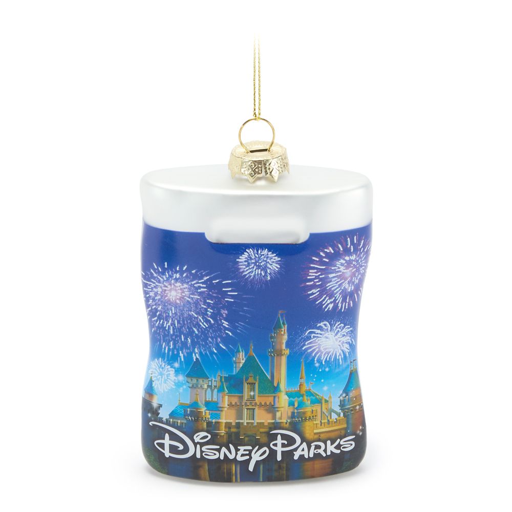 Disney Parks Shopping Bag Glass Ornament