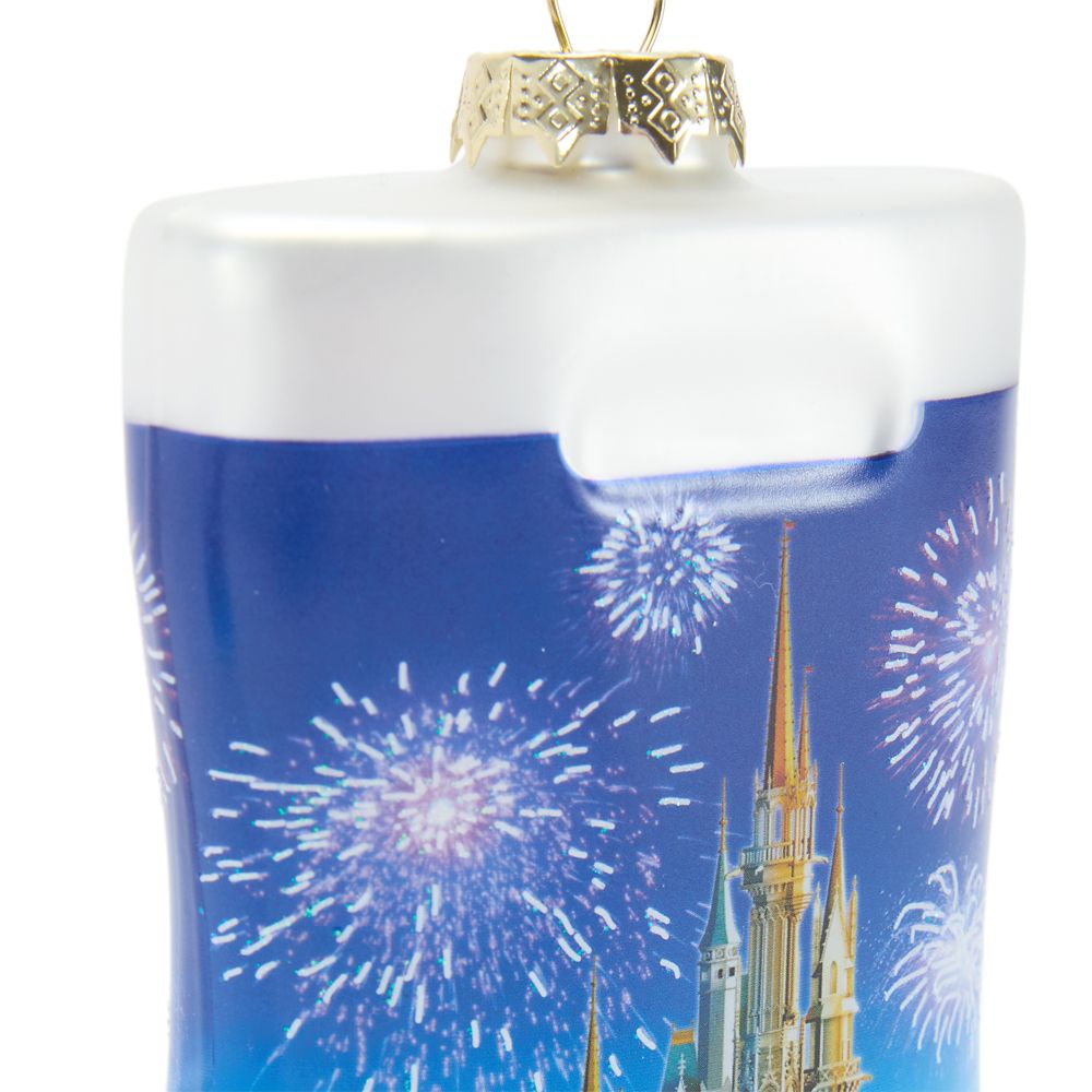 Disney Parks Shopping Bag Glass Ornament