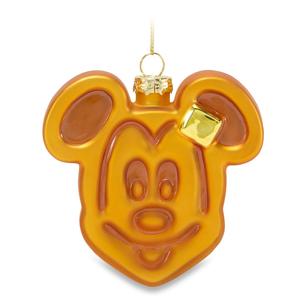 Mickey Mouse Waffle Glass Ornament &ndash; Disney Parks