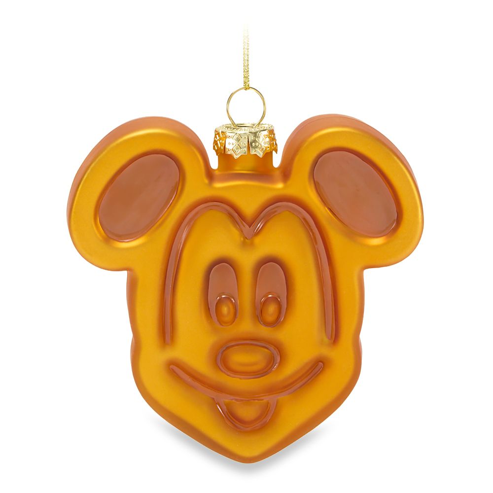 Mickey Mouse Waffle Glass Ornament &ndash; Disney Parks