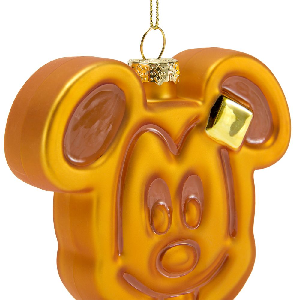 Mickey Mouse Waffle Glass Ornament &ndash; Disney Parks
