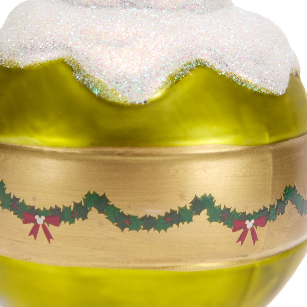 Mickey Mouse and Pluto Glass Droplet Ornament &ndash; Pluto's Christmas Tree