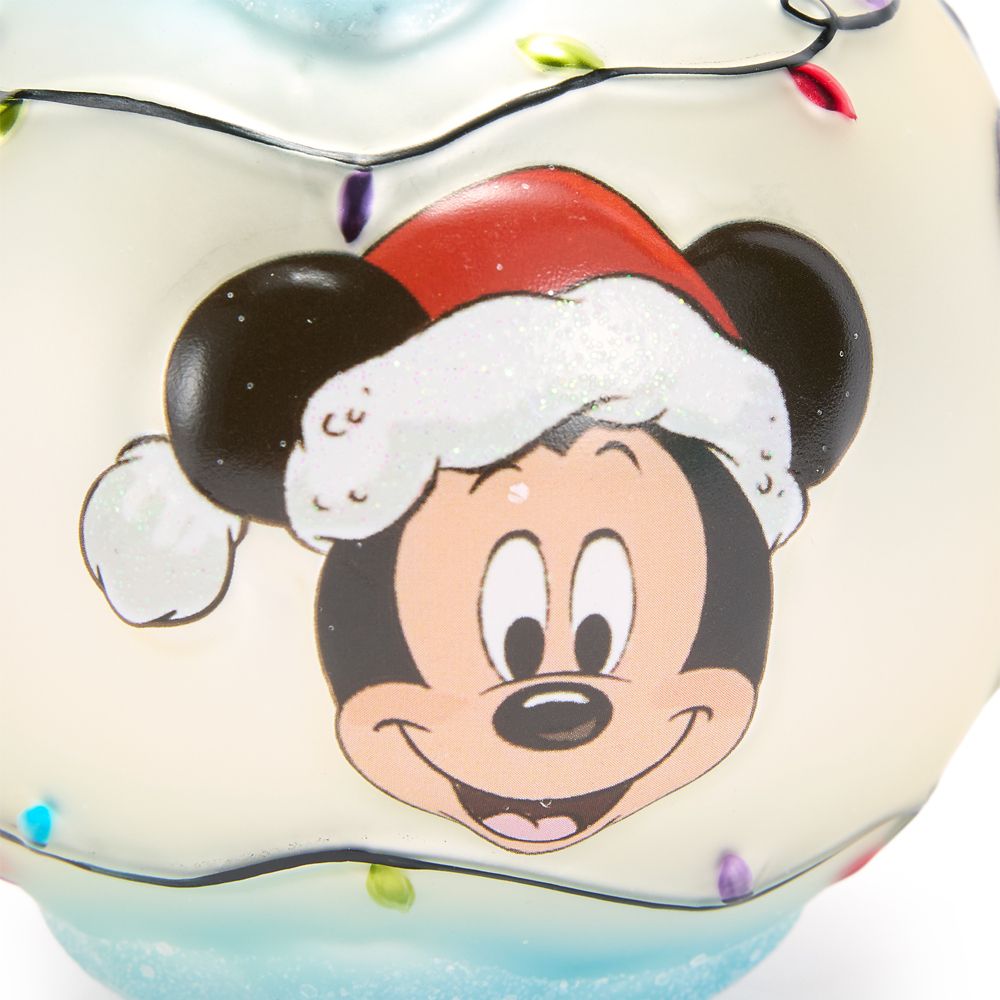 Mickey Mouse and Friends Glass Ball Ornament