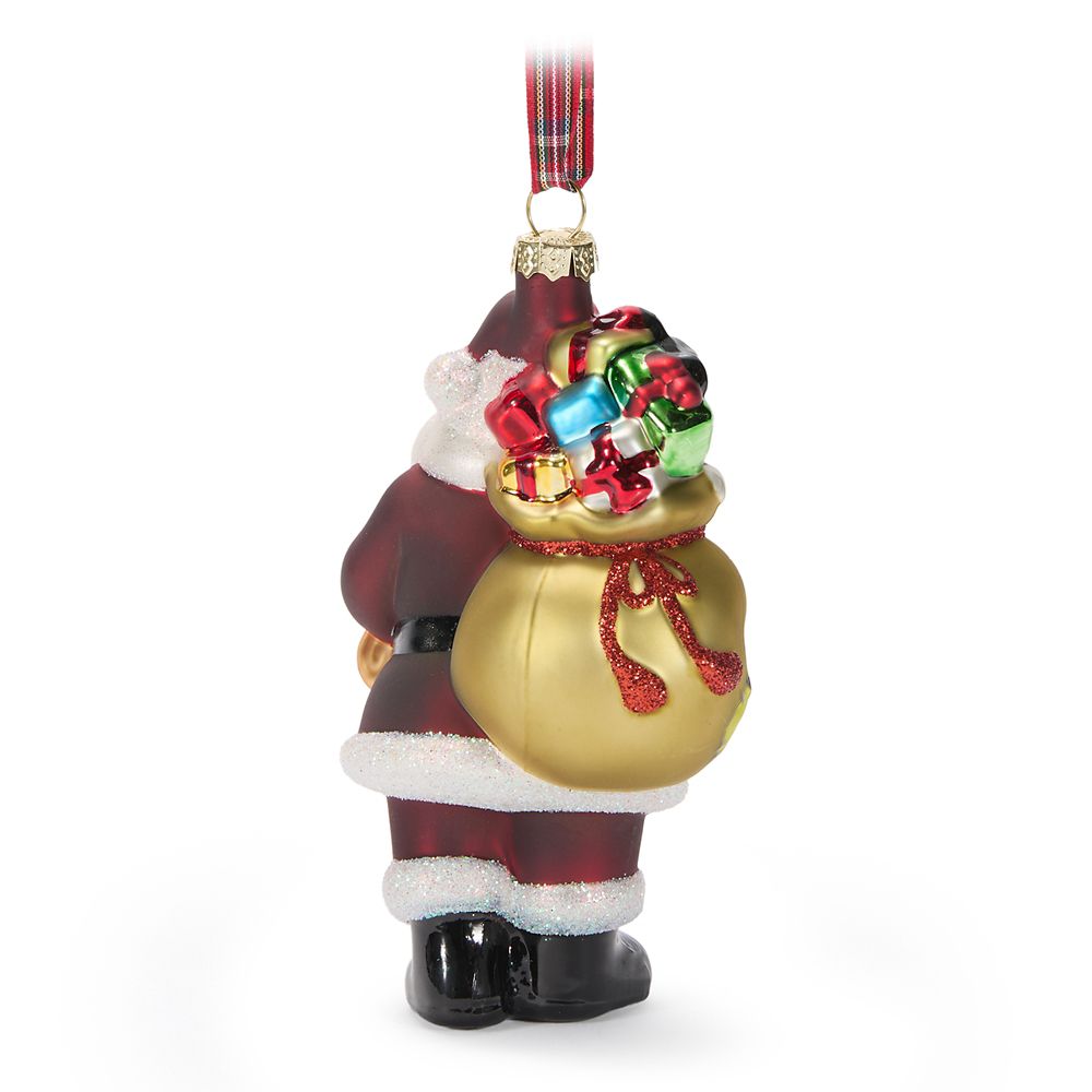 Santa Claus Glass Ornament