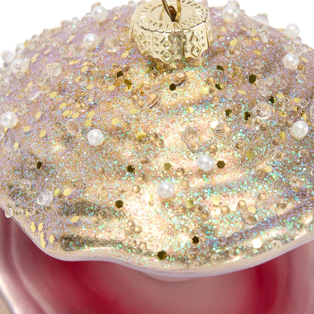Oyster with Mickey Mouse Icon ''Pearl'' Glass Ornament