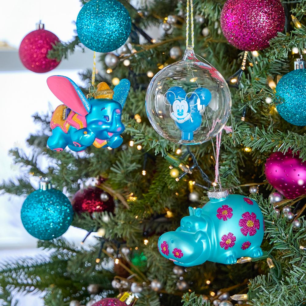 Dumbo the Flying Elephant Glass Ornament
