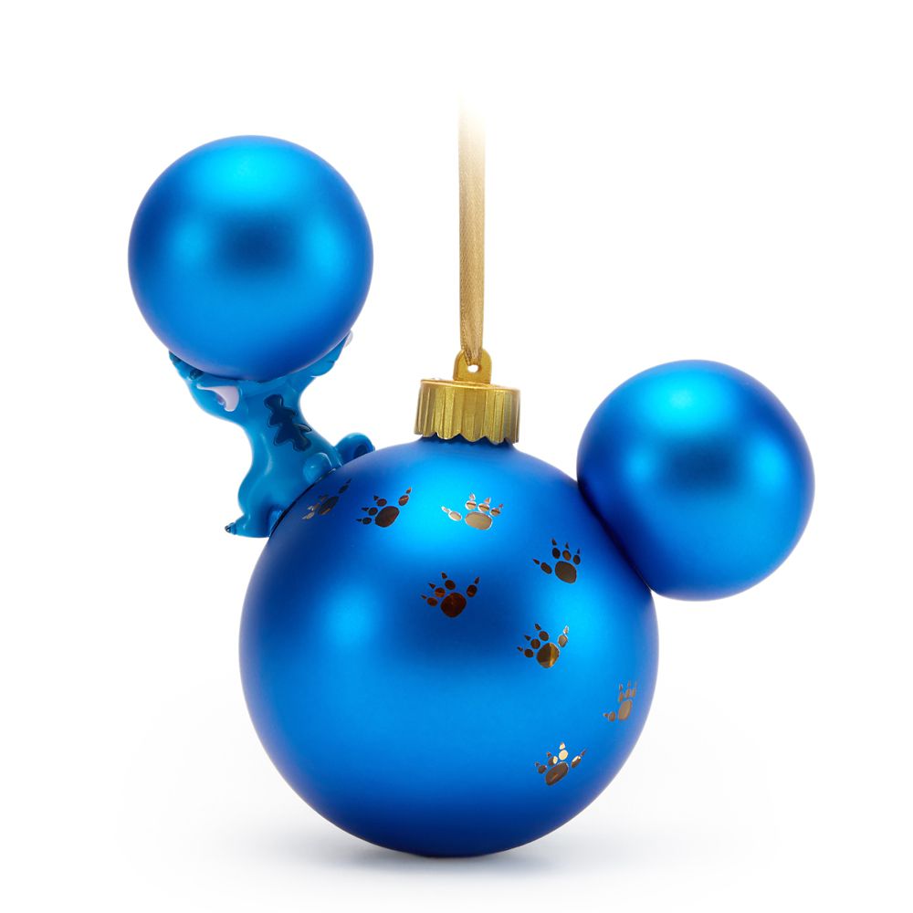 Stitch on Mickey Mouse Icon Ball Ornament &ndash; Lilo & Stitch