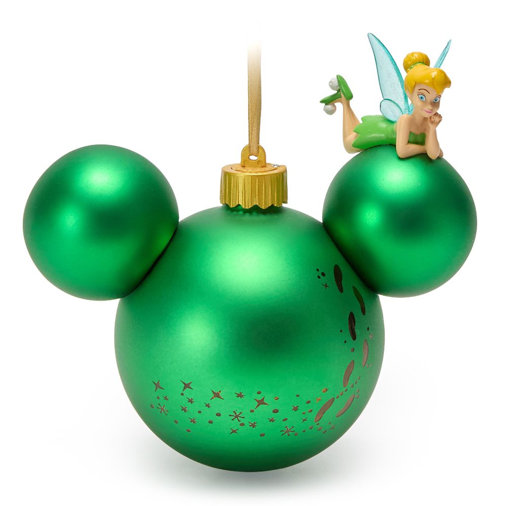 Tinker Bell on Mickey Mouse Icon Ball Ornament &ndash; Peter Pan