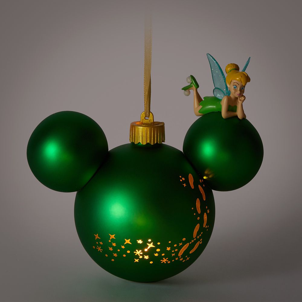 Tinker Bell on Mickey Mouse Icon Ball Ornament &ndash; Peter Pan