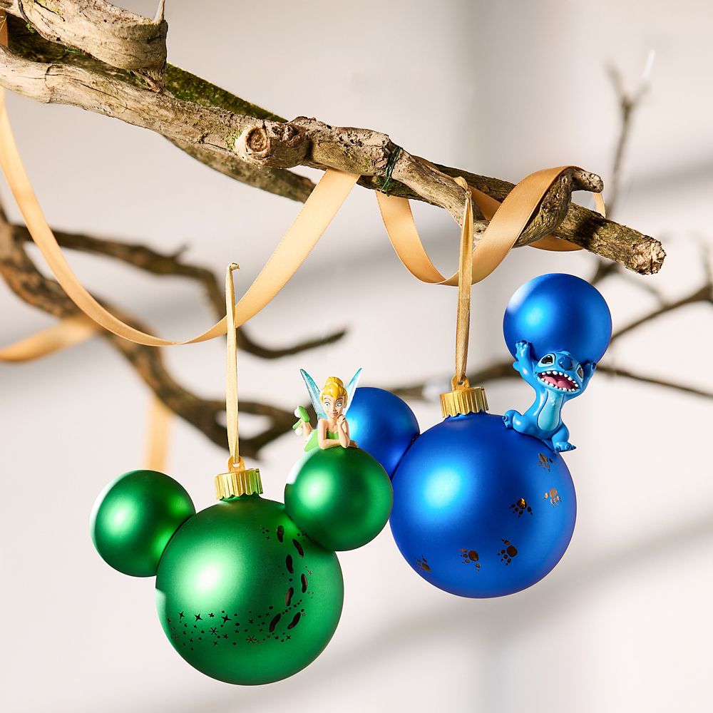 Tinker Bell on Mickey Mouse Icon Ball Ornament &ndash; Peter Pan