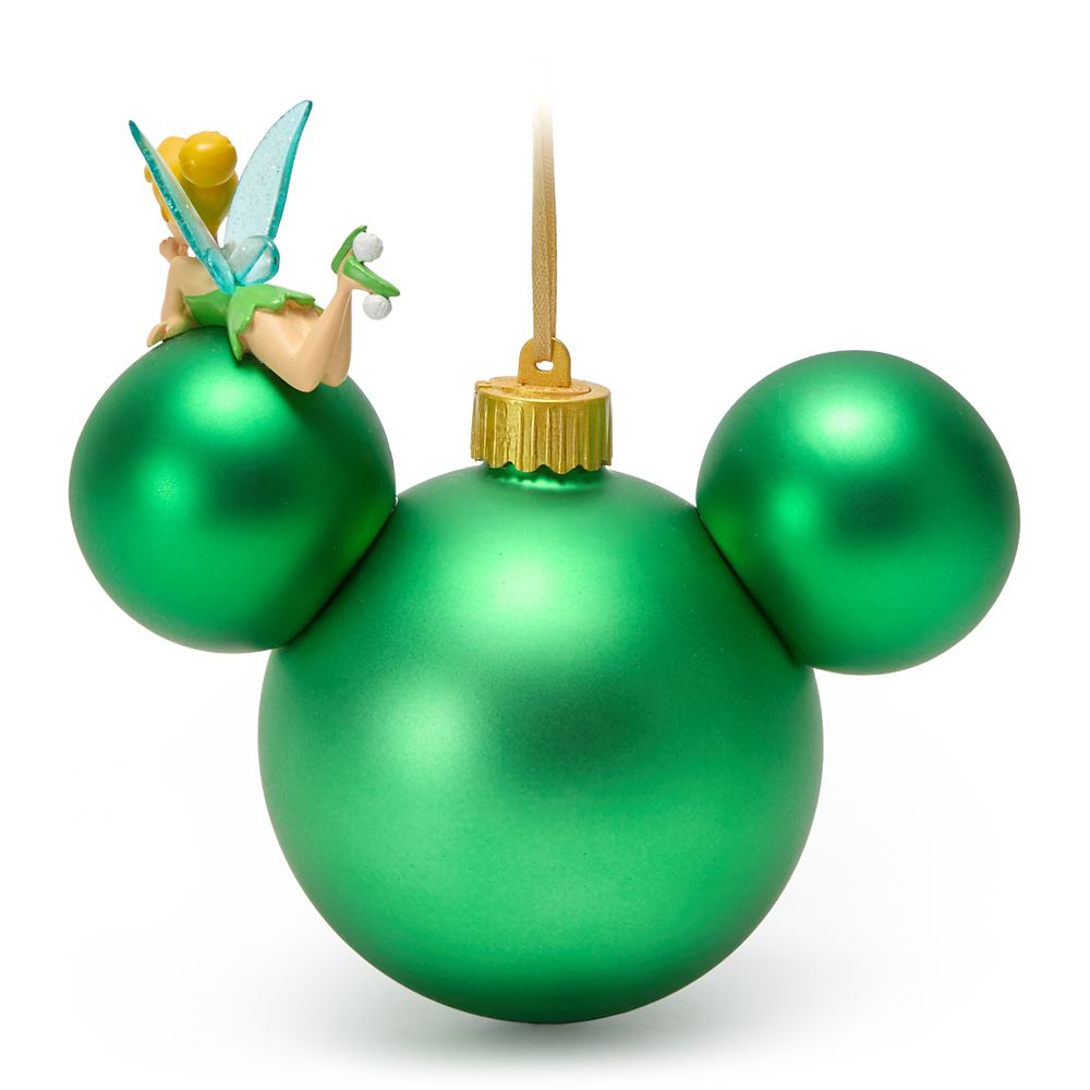 Tinker Bell on Mickey Mouse Icon Ball Ornament &ndash; Peter Pan