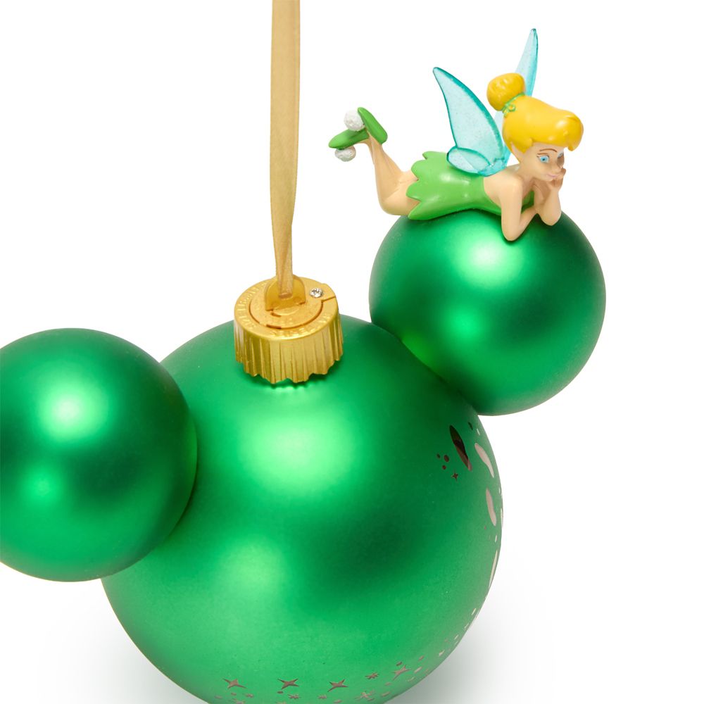 Tinker Bell on Mickey Mouse Icon Ball Ornament &ndash; Peter Pan