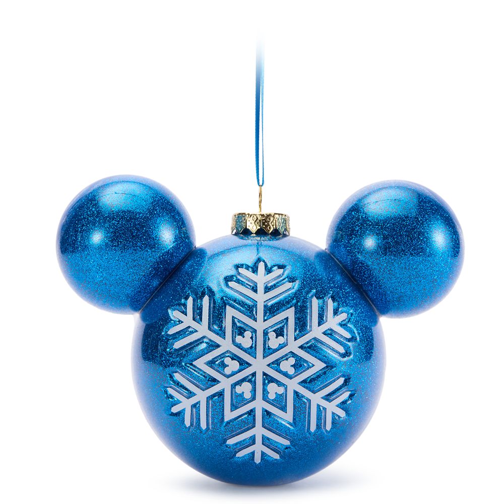 Mickey Mouse Icon Ball Ornament  Blue Official shopDisney