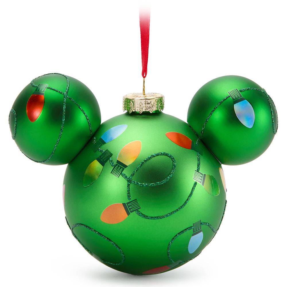 Mickey Mouse Icon Ball Ornament &ndash; Holiday Lights