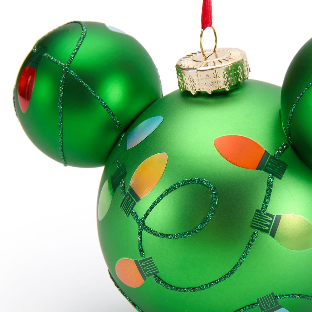 Mickey Mouse Icon Ball Ornament &ndash; Holiday Lights