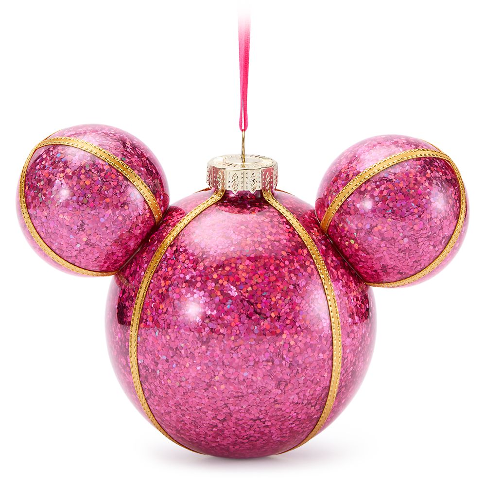 Mickey Mouse Icon Ball Ornament  Fuchsia Official shopDisney