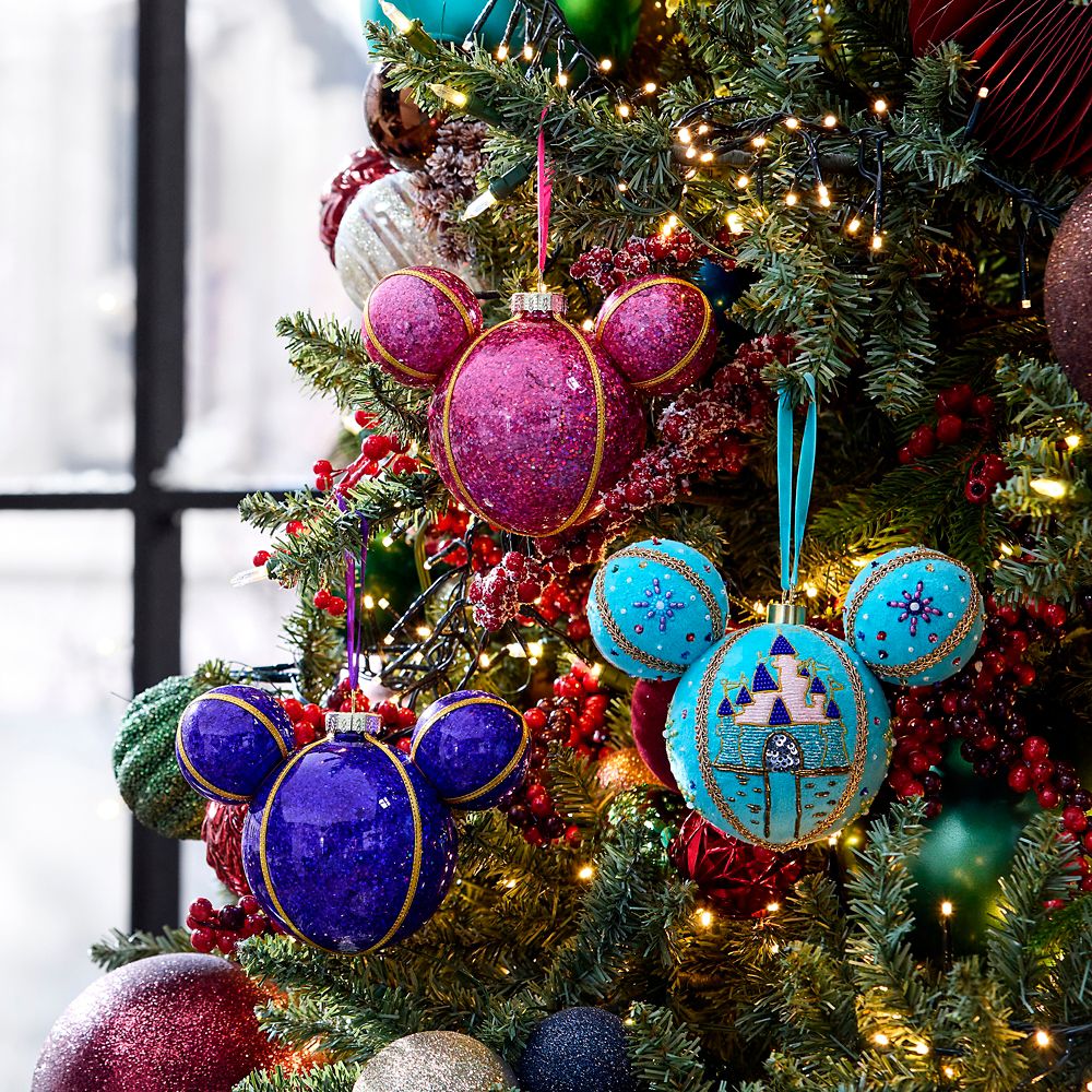 Mickey Mouse Icon Ball Ornament &ndash; Fuchsia