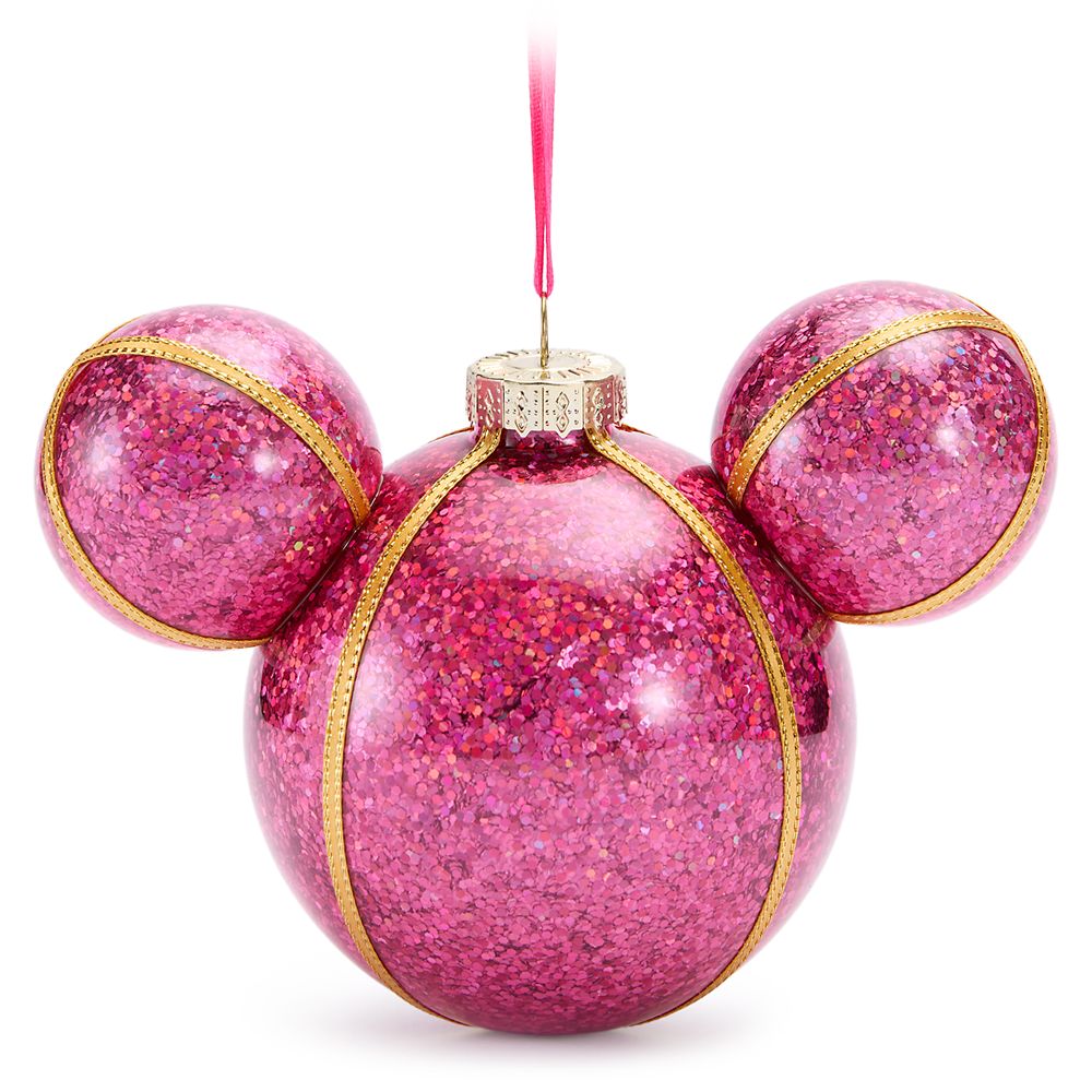 Mickey Mouse Icon Ball Ornament &ndash; Fuchsia