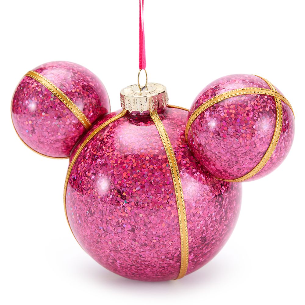 Mickey Mouse Icon Ball Ornament &ndash; Fuchsia