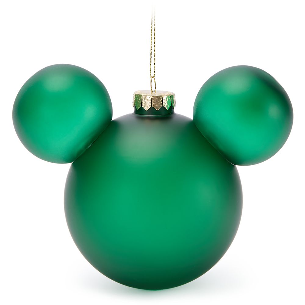 Mickey Mouse Icon Ball Ornament  Green Official shopDisney