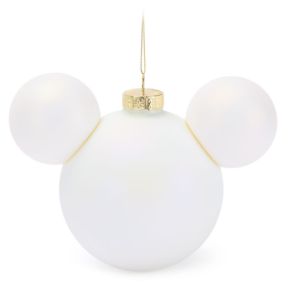 Mickey Mouse Icon Ball Ornament &ndash; Opalescent