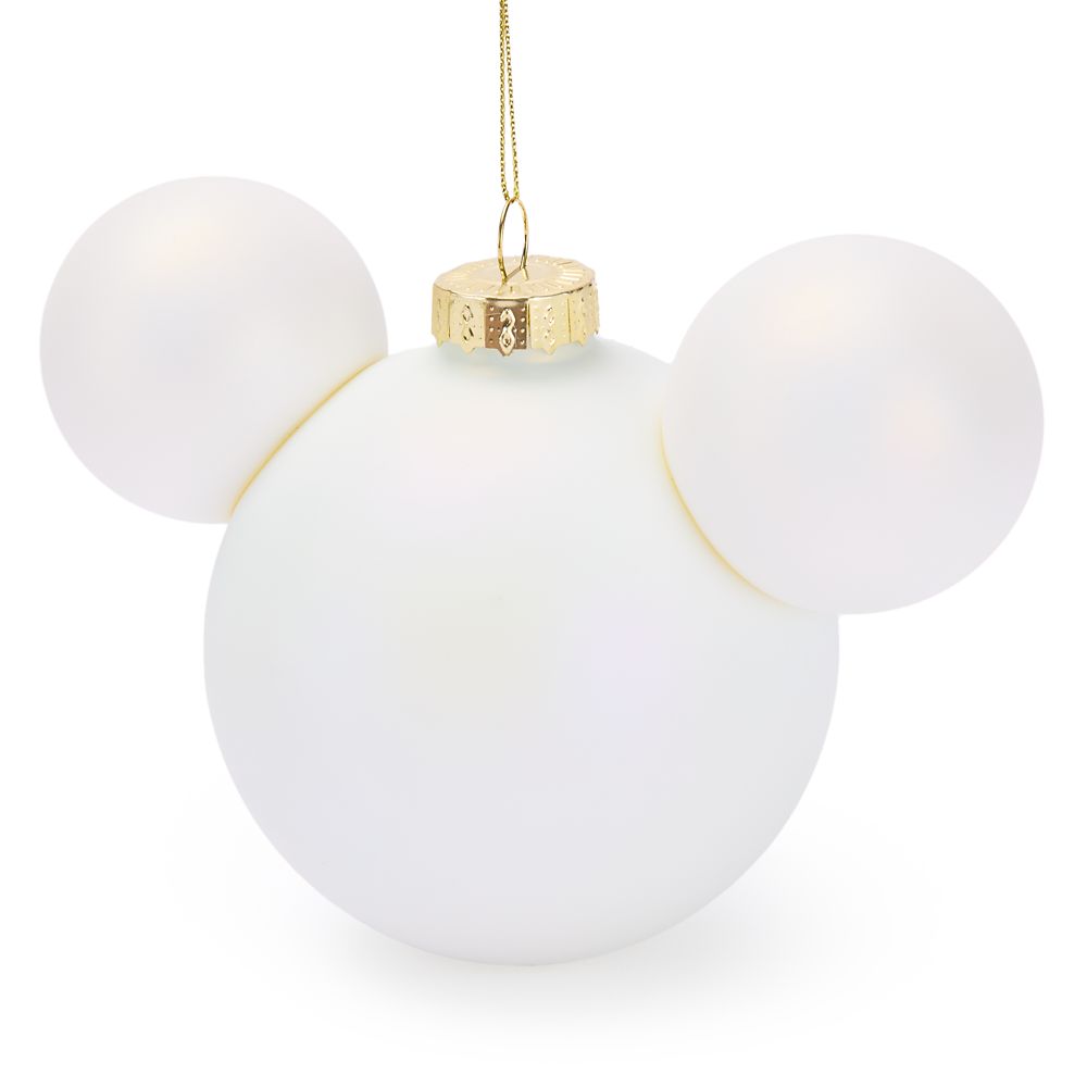 Mickey Mouse Icon Ball Ornament &ndash; Opalescent