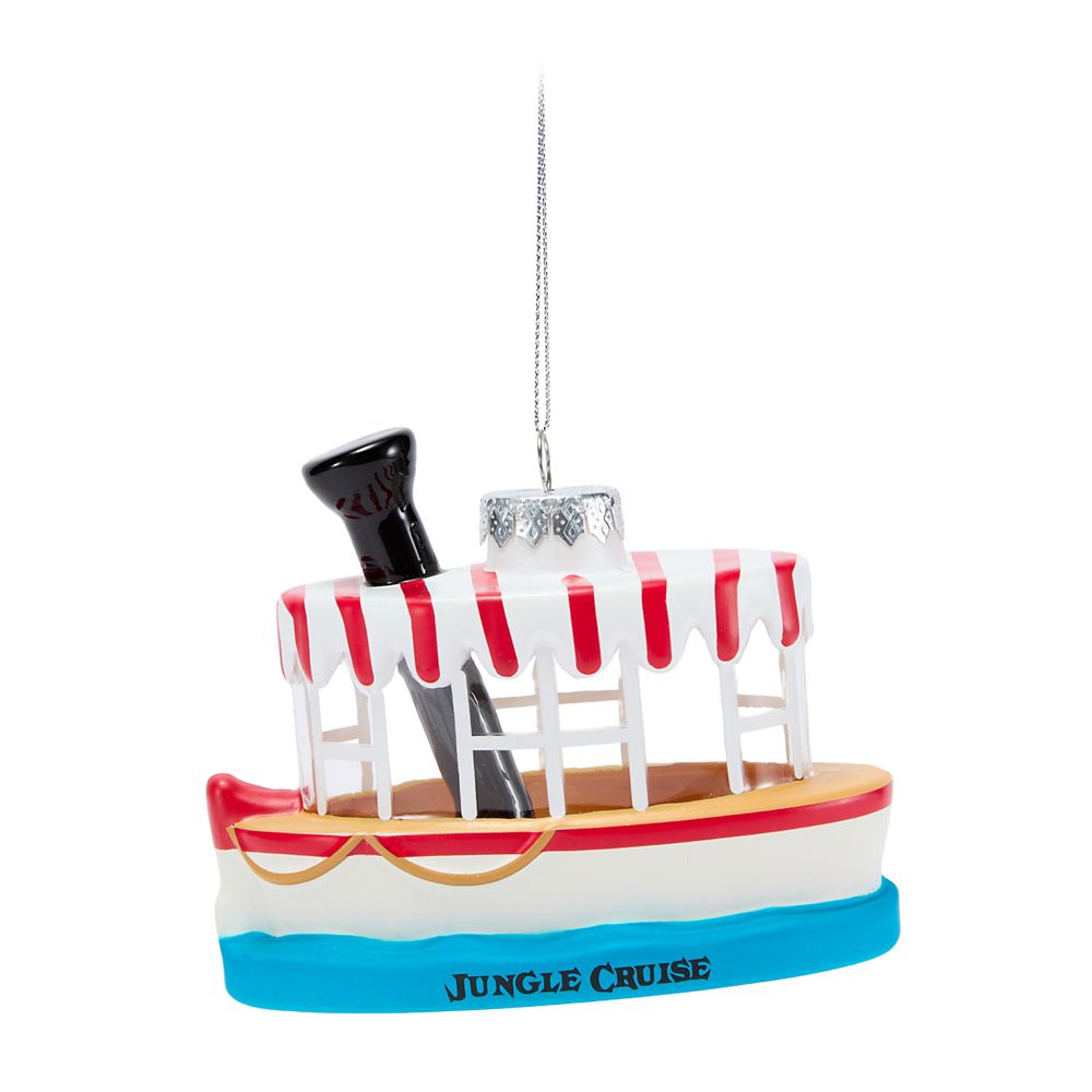 Jungle Cruise Boat Glass Ornament &ndash; Disneyland