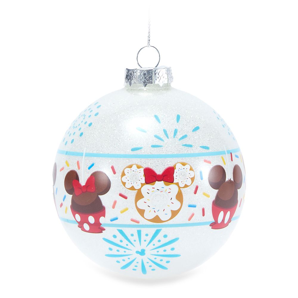 Mickey and Minnie Mouse Sweet Treats Ball Ornament &ndash; Disney Parks