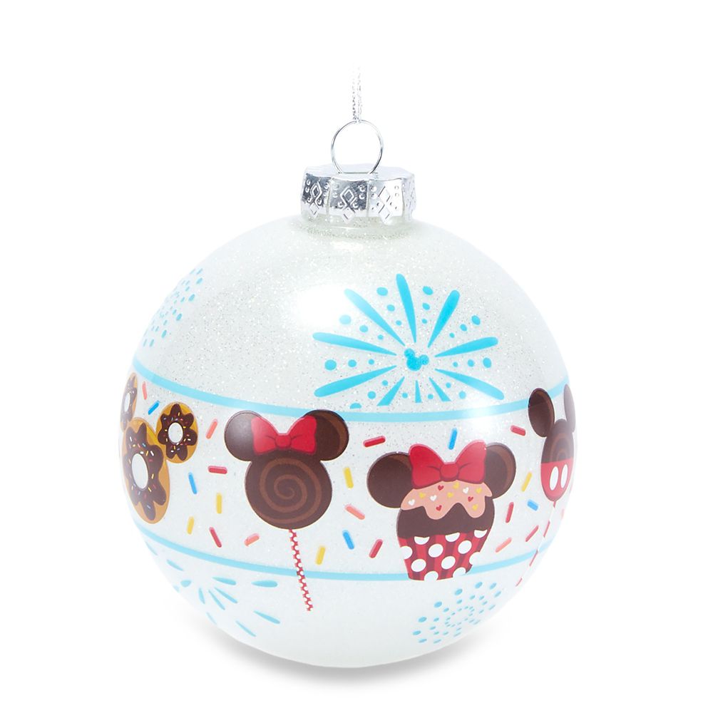 Mickey and Minnie Mouse Sweet Treats Ball Ornament &ndash; Disney Parks
