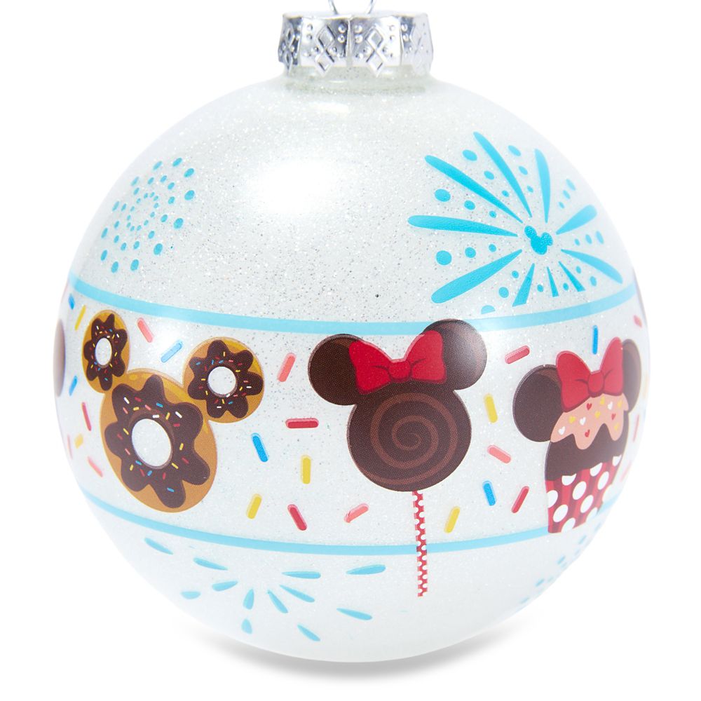 Mickey and Minnie Mouse Sweet Treats Ball Ornament &ndash; Disney Parks