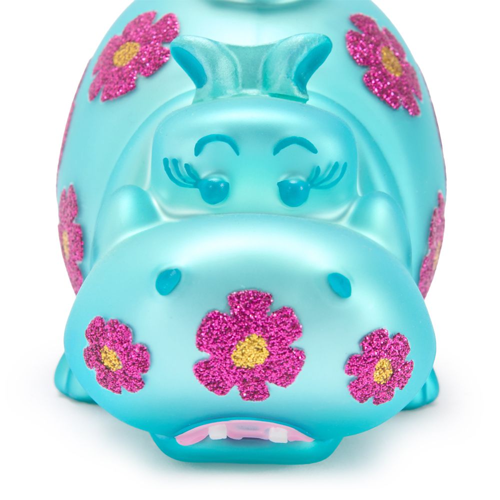 ''it's a small world'' Hippo Glass Ornament