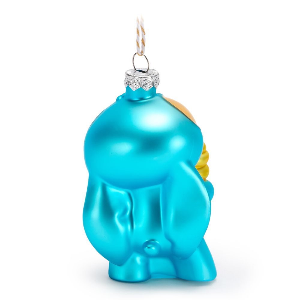 Stitch with Pineapple Swirl Glass Ornament &ndash; Lilo & Stitch