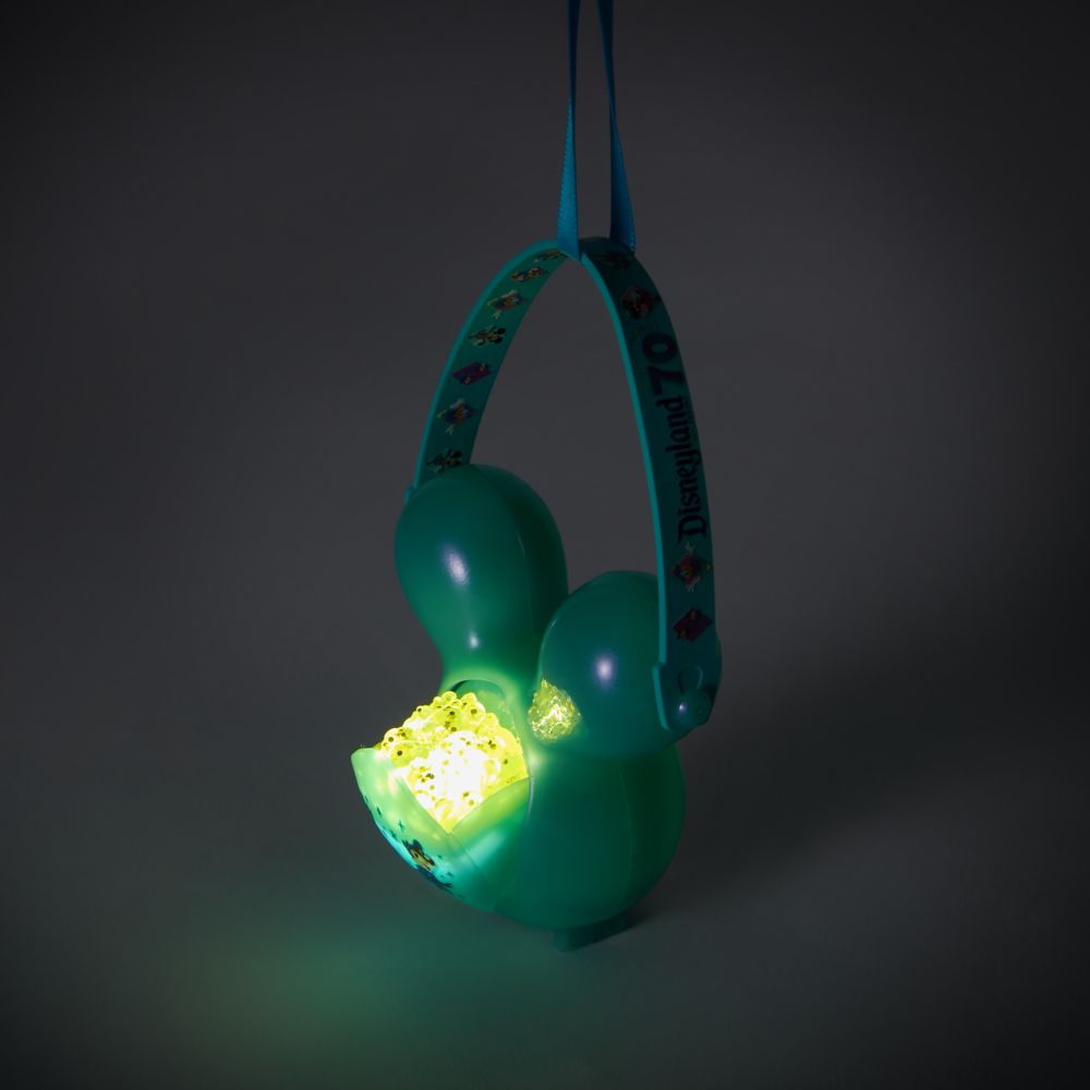 Mickey Mouse and Friends Balloon Light-Up Popcorn Bucket Ornament - Disneyland 70th Anniversary