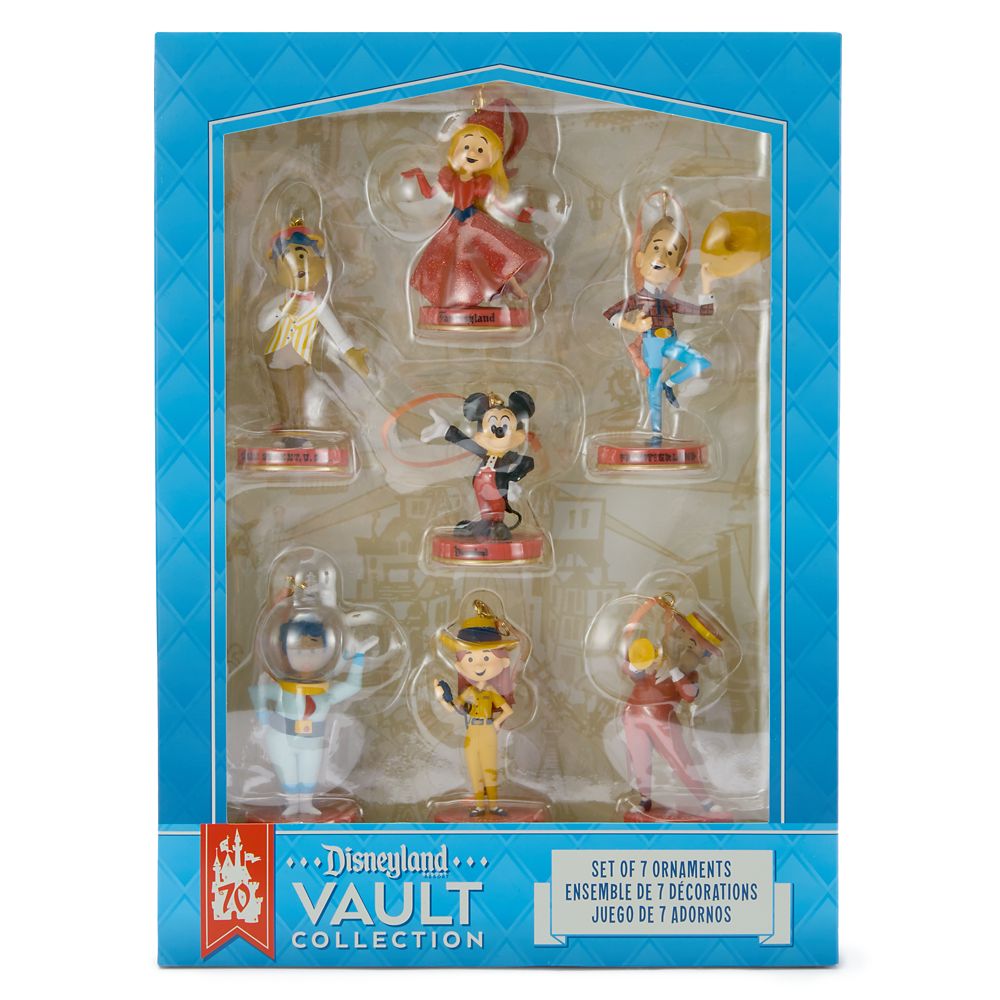 Disneyland 70th Anniversary Vault Collection Figural Ornament Set