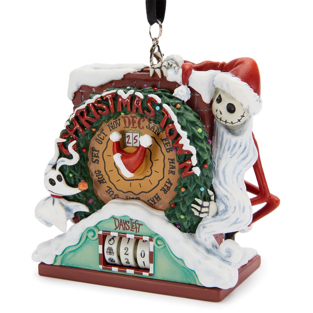 Jack Skellington and Zero Christmas Countdown Ornament - The Nightmare Before Christmas