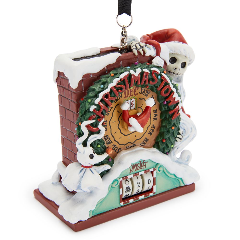 Jack Skellington and Zero Christmas Countdown Ornament - The Nightmare Before Christmas