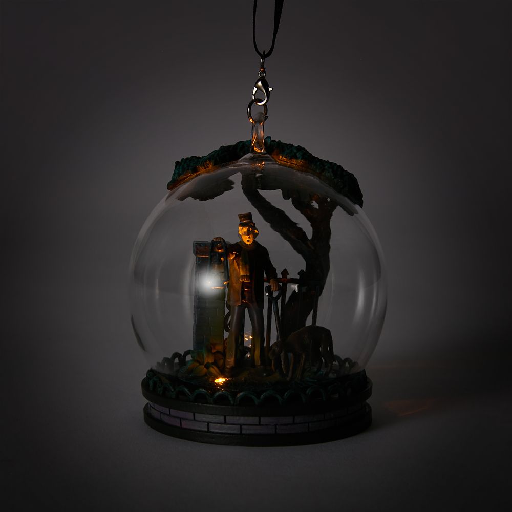 Caretaker and Dog Light Up Living Magic Sketchbook Ornament – The Haunted Mansion