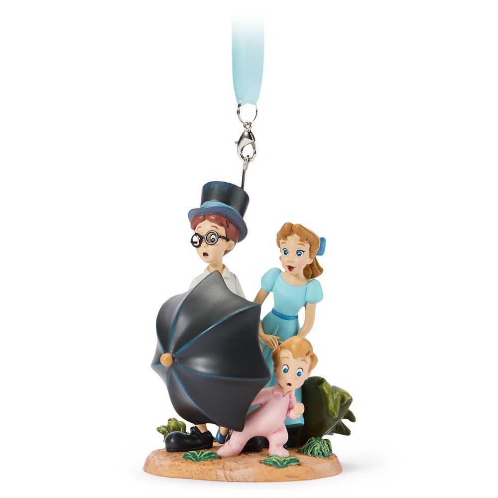 Wendy, John, and Michael Darling Sketchbook Ornament &ndash; Peter Pan